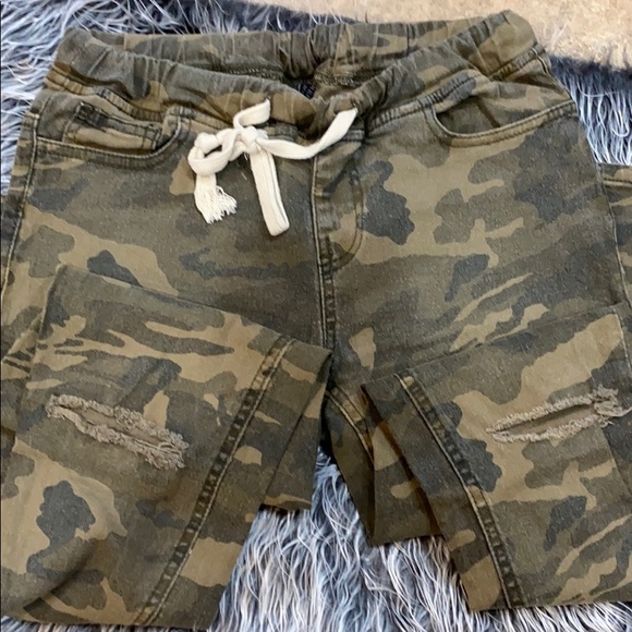 drawstring waist camo skinny - Picture 3 of 3